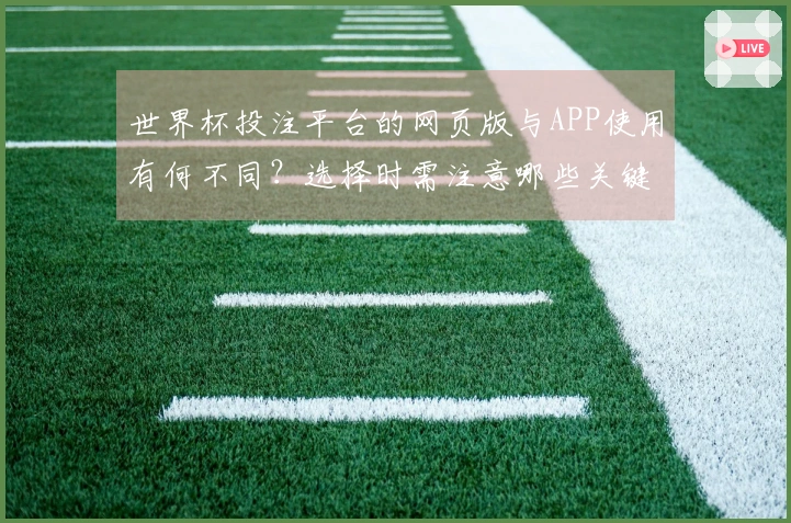 世界杯投注平台的网页版与APP使用有何不同？选择时需注意哪些关键点？
